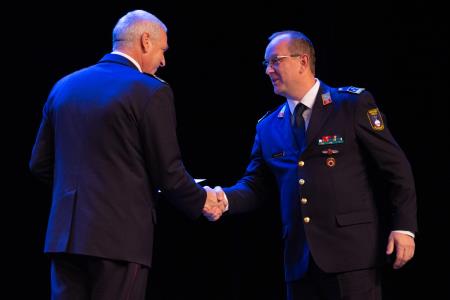 Slavnostna podelitev listin o napredovanju v čine gasilski častnik, višji gasilski častnik in visoki gasilski častnik (58)